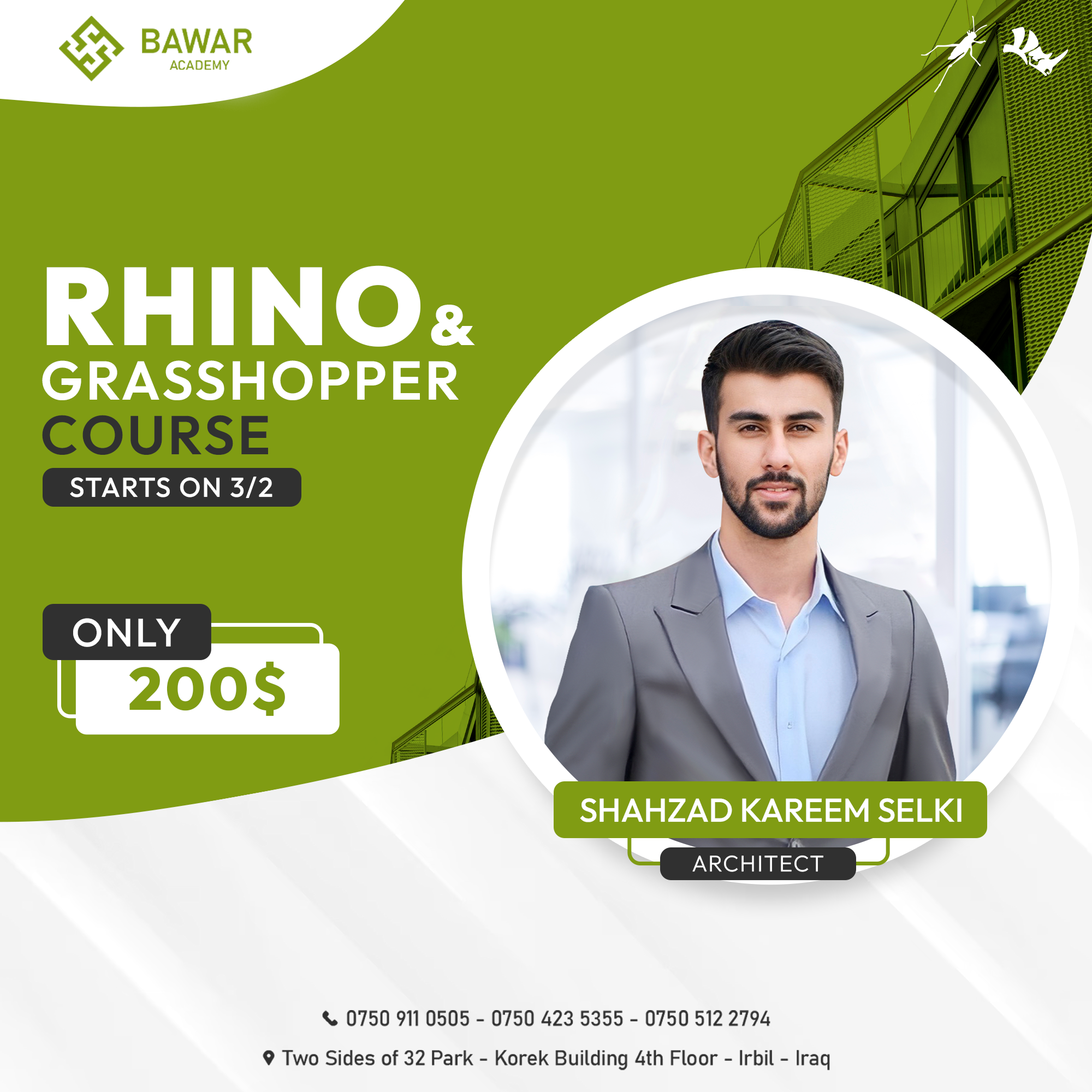 rhino and grasshopper course post V2